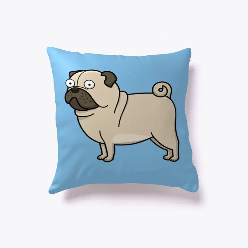 Cute and funny pug pillow covers